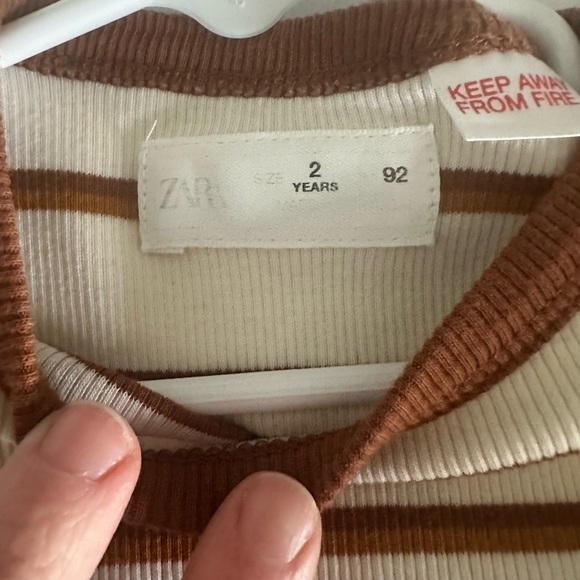 Zara Striped Rib Shirt - Picture 4 of 5